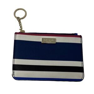 KATE SPADE New York♠️red white blue keychain wallet card holder designer holder